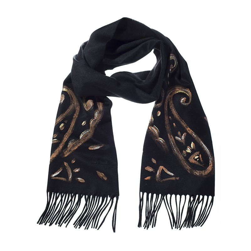 cashmere hand painted scarf