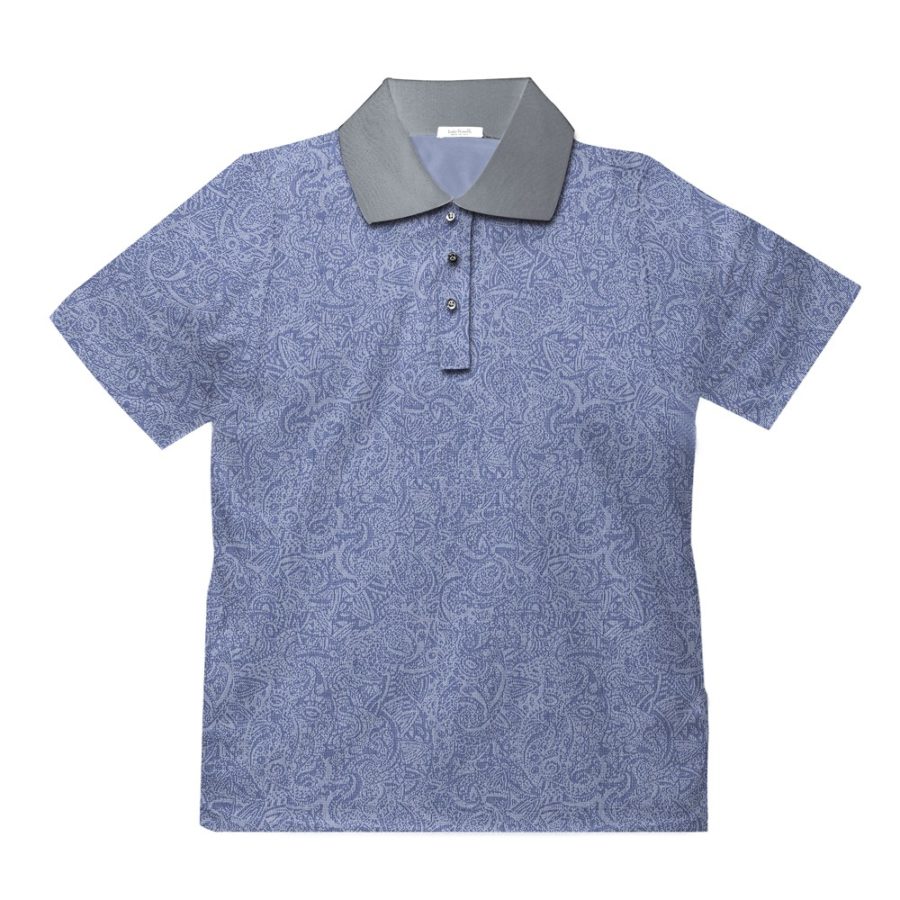 Short sleeve men’s cotton polo shirt light grey 418073-02