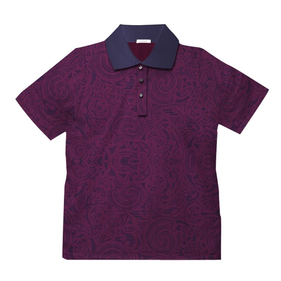 Short sleeve men’s cotton polo shirt purple 418076-04