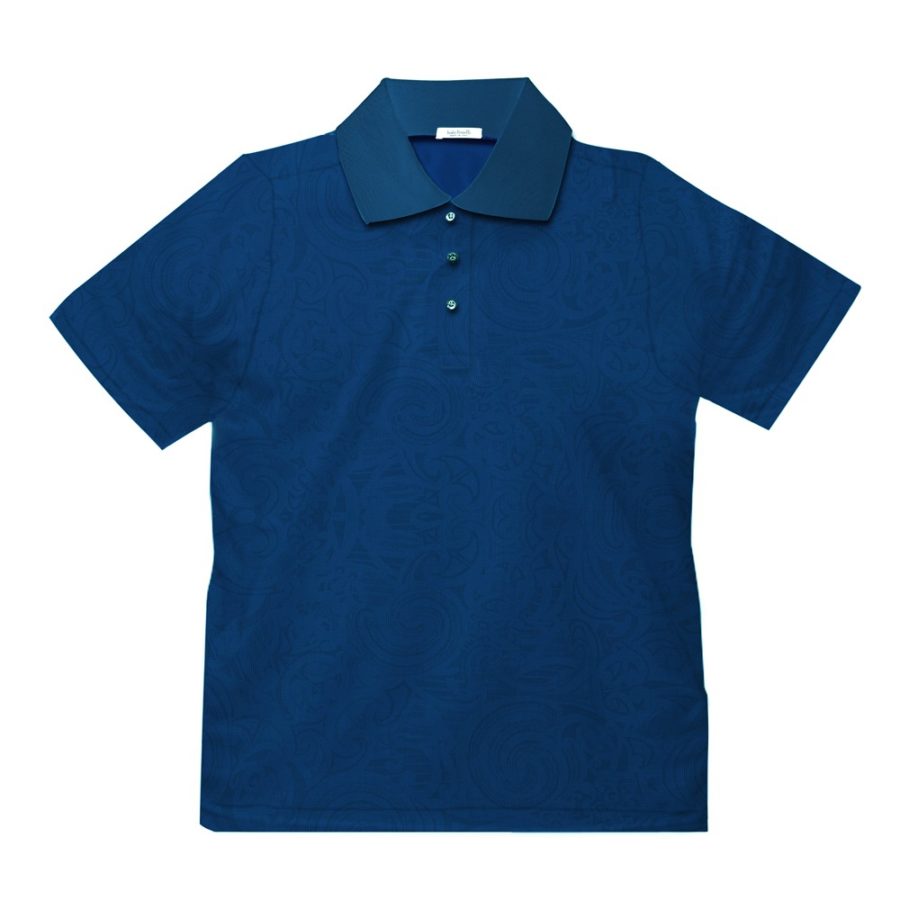 Short sleeve men’s cotton polo shirt blue 418076-05