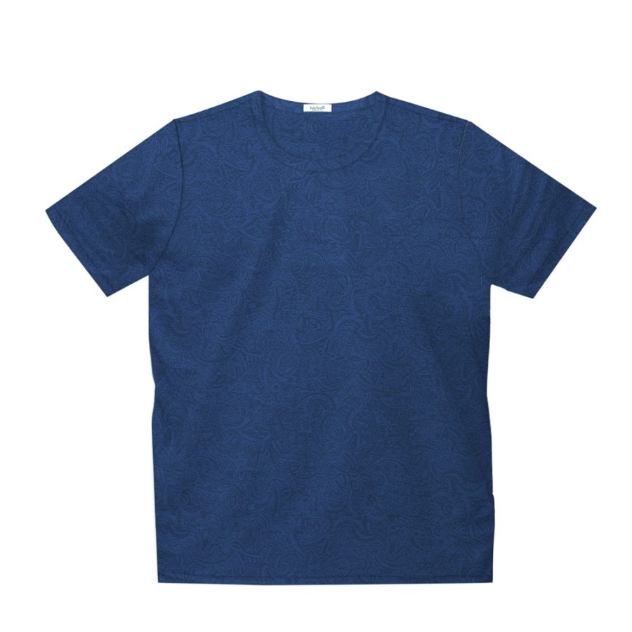 Short sleeve men’s cotton t-shirt blue 418073-05