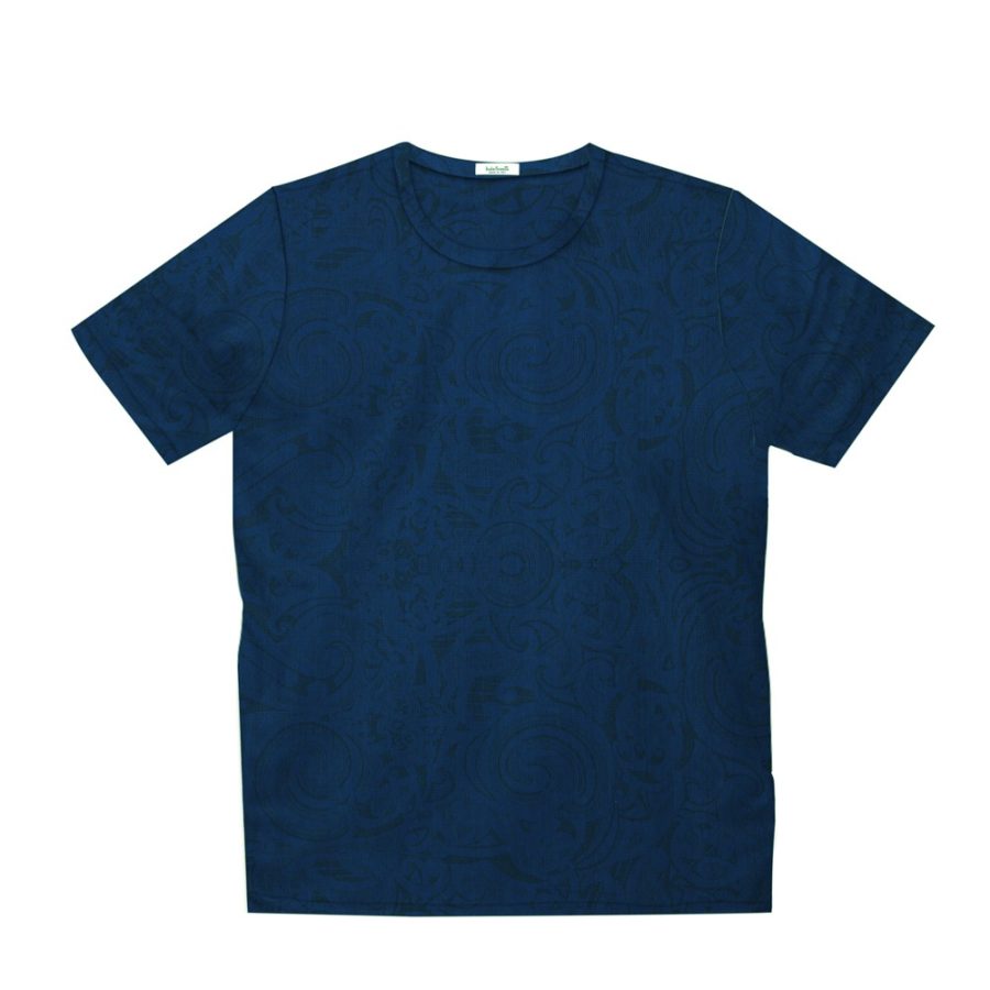 Short sleeve men’s cotton t-shirt blue 418076-05