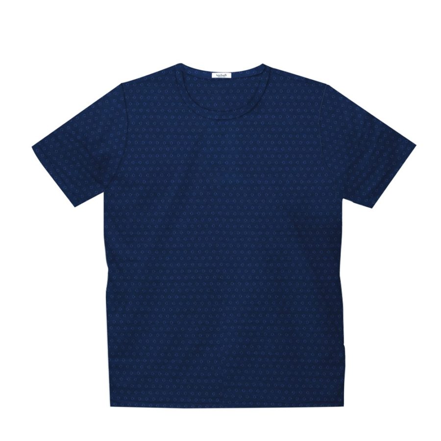 Short sleeve men’s cotton t-shirt navy blue 418078-05