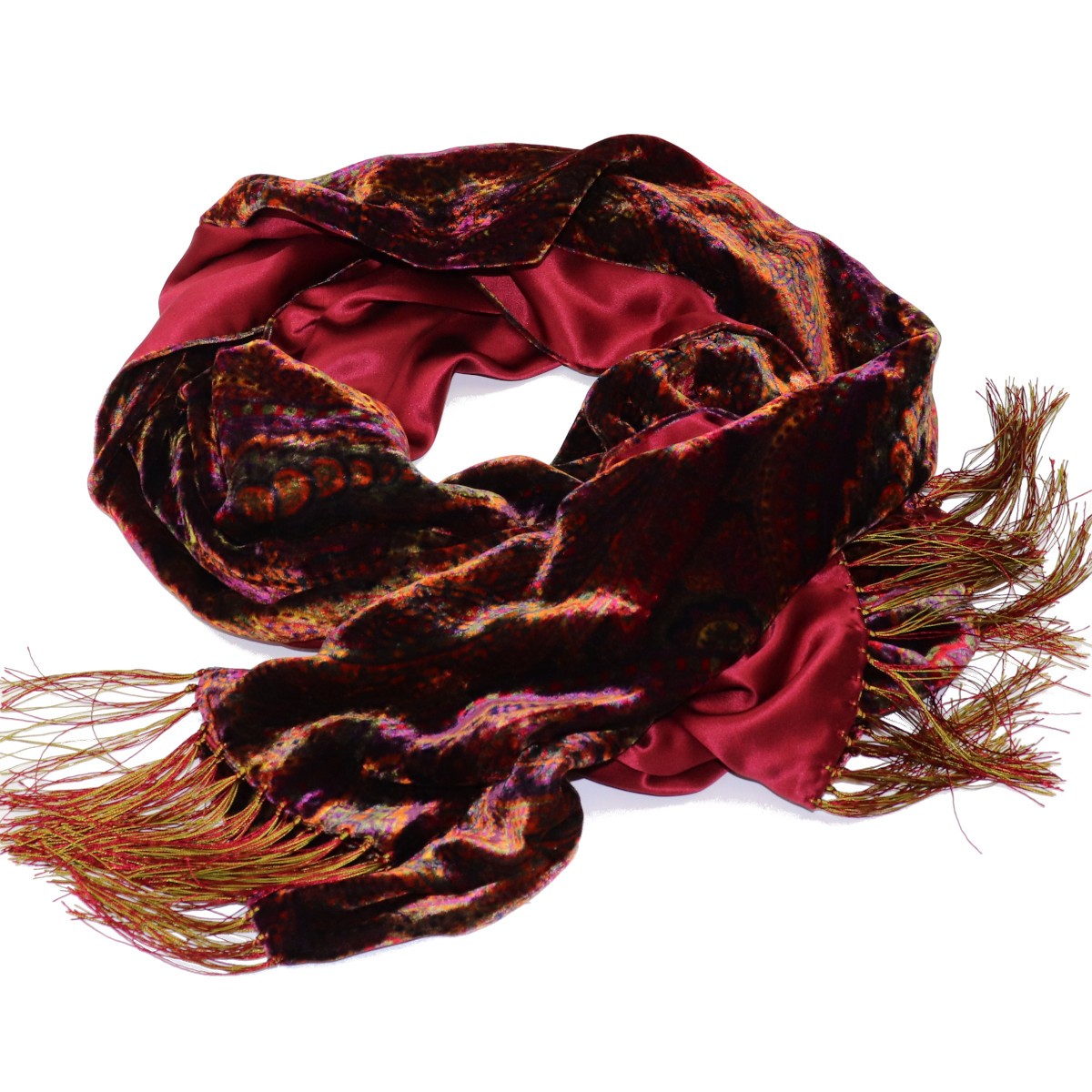 LUXURY❤ONLINE: Accessories FLAMODE colour multicolour, accessories scarf ,  silk, made in italy