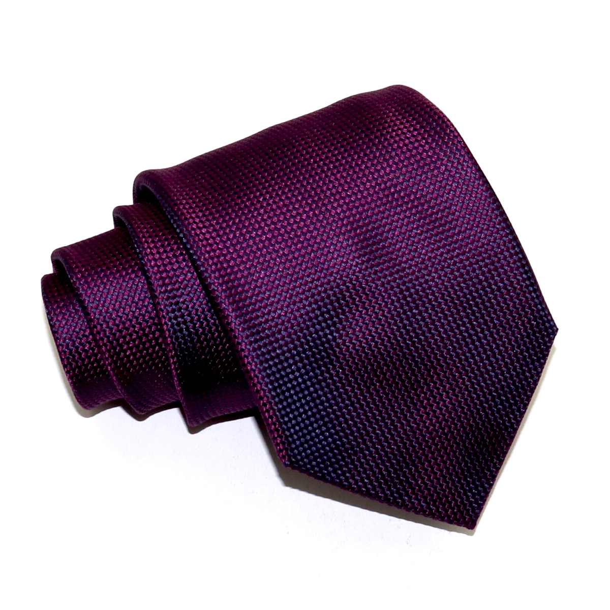 Tailored luxury tie, purple woven iridescent silk, handmade in Italy ...