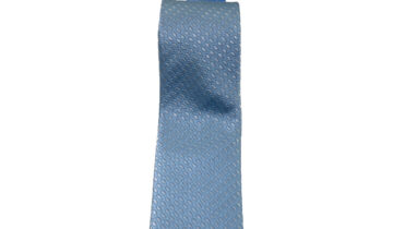Wedding tie, refined light blue woven silk with silver lurex relief pattern, handmade in Italy