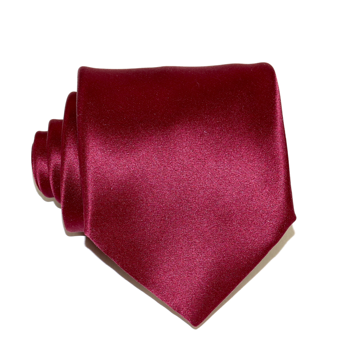 Sovereign Grade 50oz Burgundy Horizontal Solid Twill Silk Tie