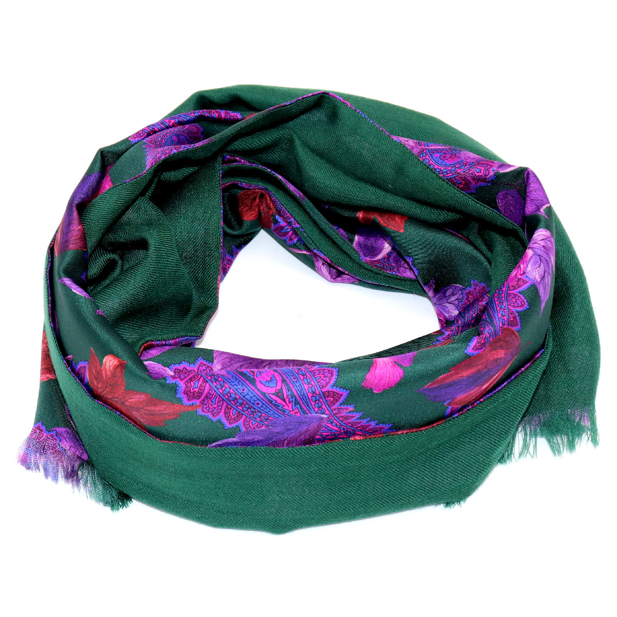 Oversized 100% Silk Floral & Tie Dye Reversible Scarf Pillow — Cross  Highway Collection