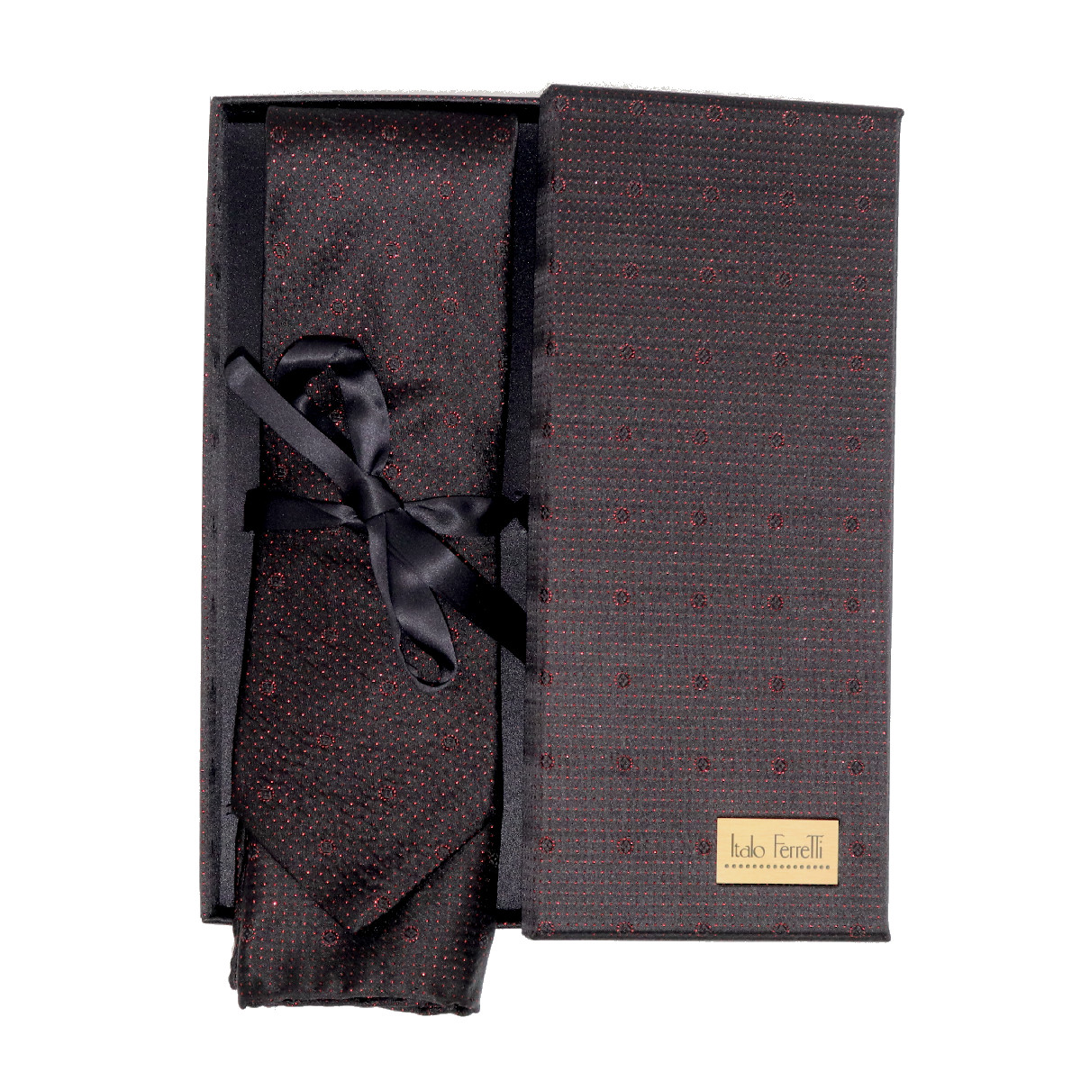Authentic Louis Vuitton Bowtie + Pocket Square (1 Set) 100% New Black